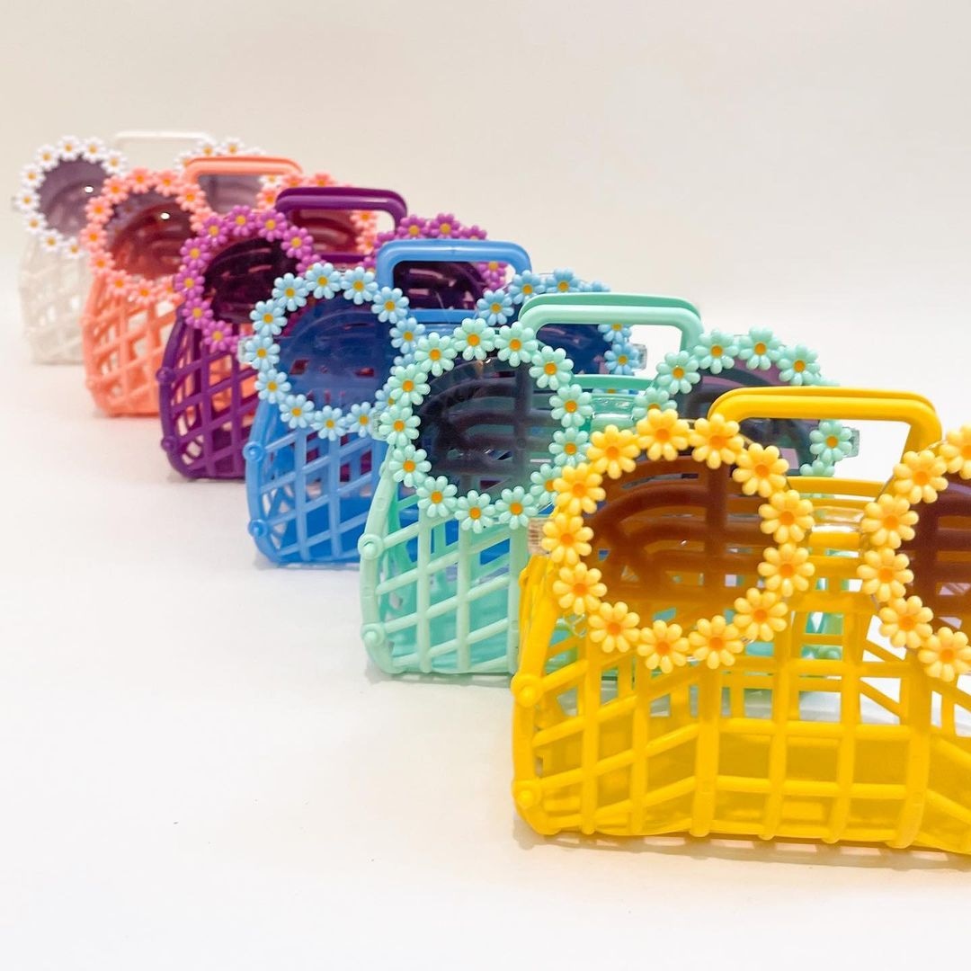 5" Mini Retro Jelly Party Favor Bags – Pack of 10 | BPA Free | Made in USA