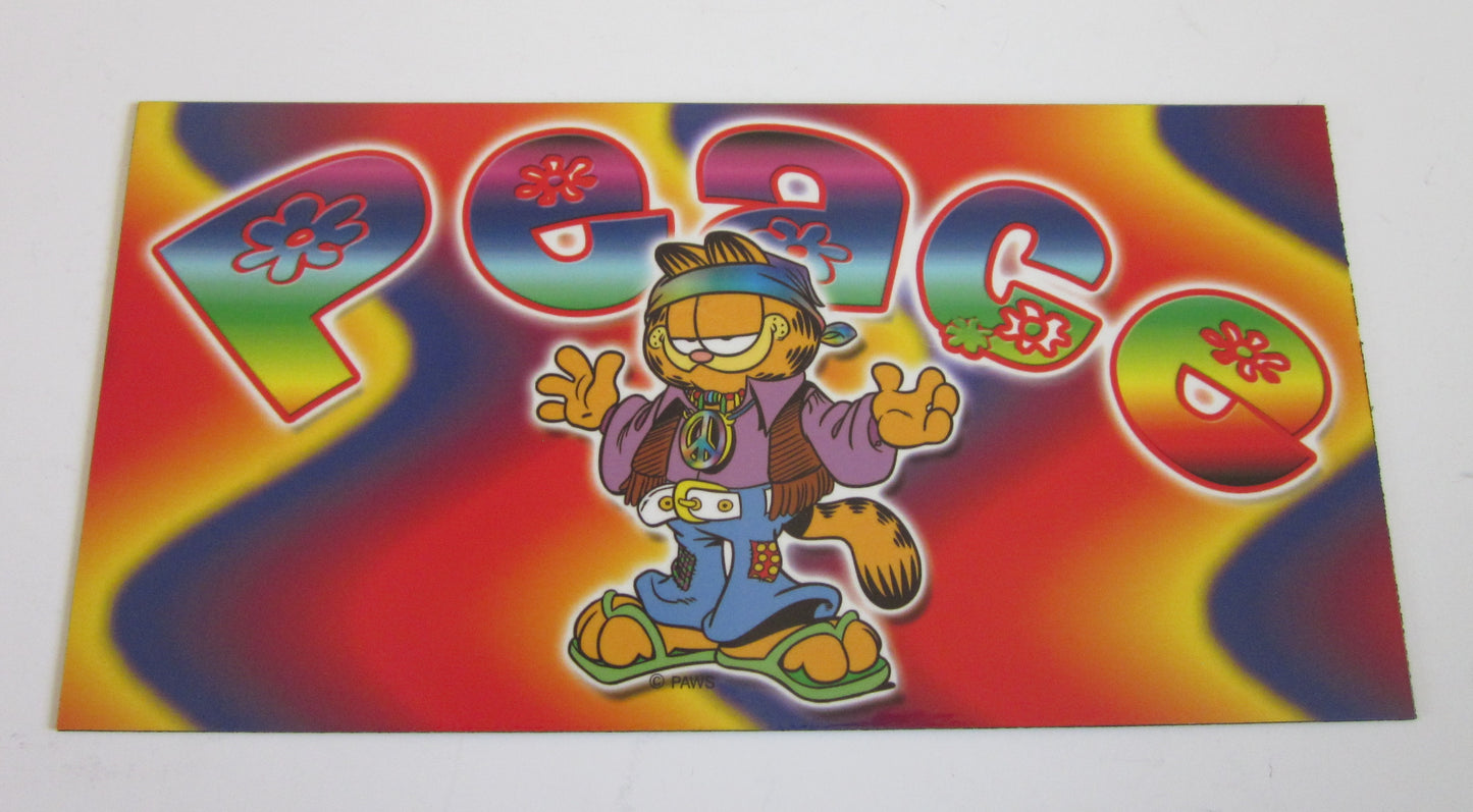 Retro Garfield & Peace Magnets – 7¾" x 4" | Made in USA