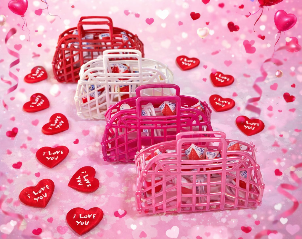 5" Mini Retro Jelly Party Favor Bags – Pack of 10 | BPA Free | Made in USA